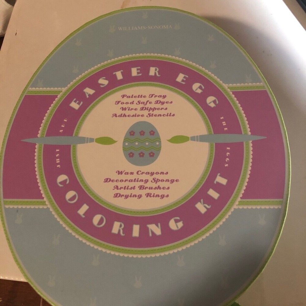 Vintage William Sonoma easter coloring kit